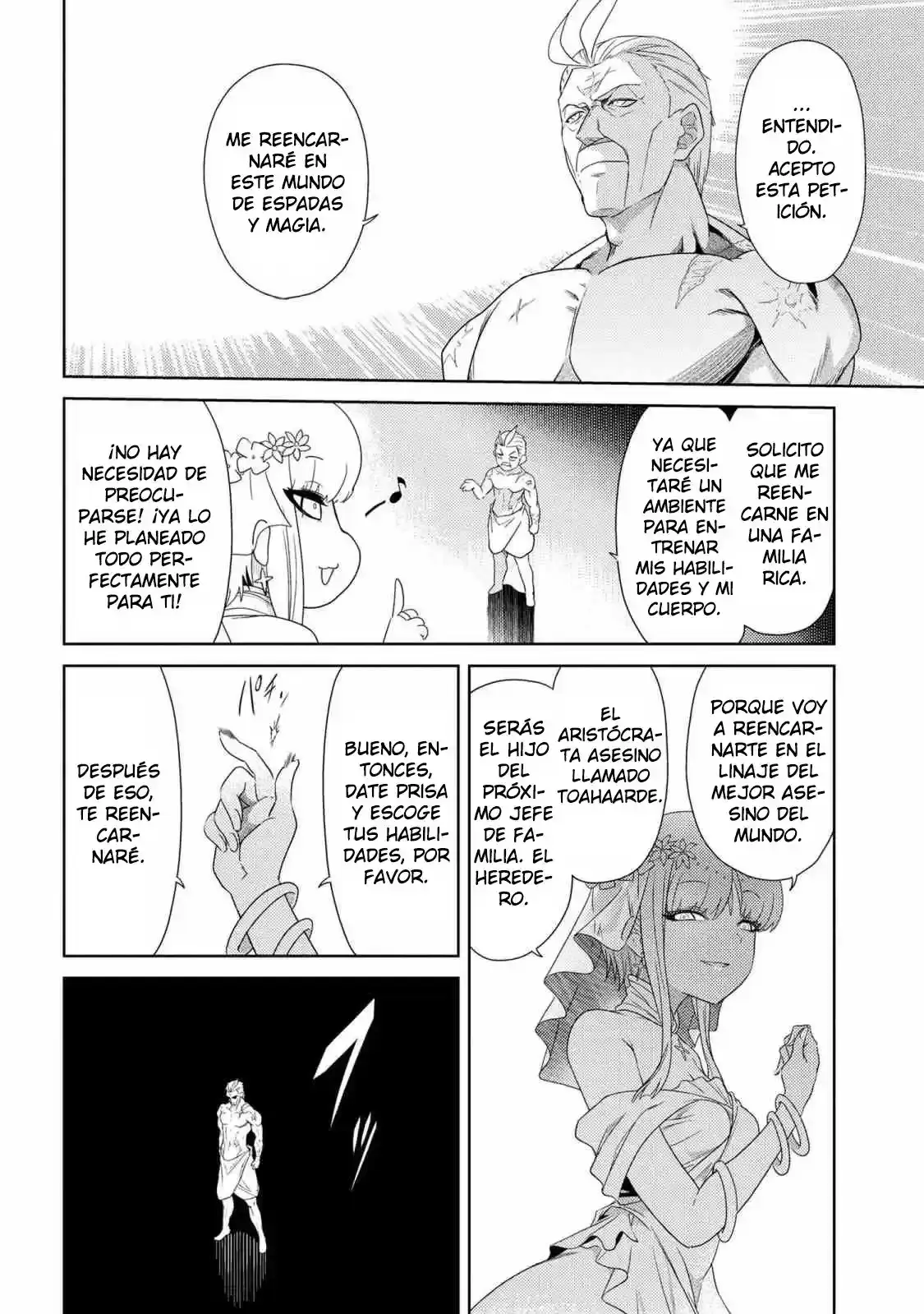 Sekai Saikou no Ansatsusha, Isekai Kizoku ni Tensei Suru - Capítulo 1.1 - Página 13 - LectorTMOo