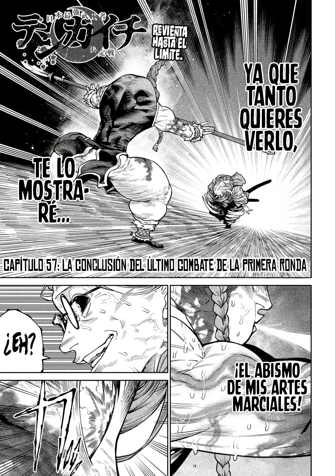 Tenkaichi: Nihon Saikyou Bugeisha Ketteisen - Capítulo 57 - Página 4 - LectorTMOo