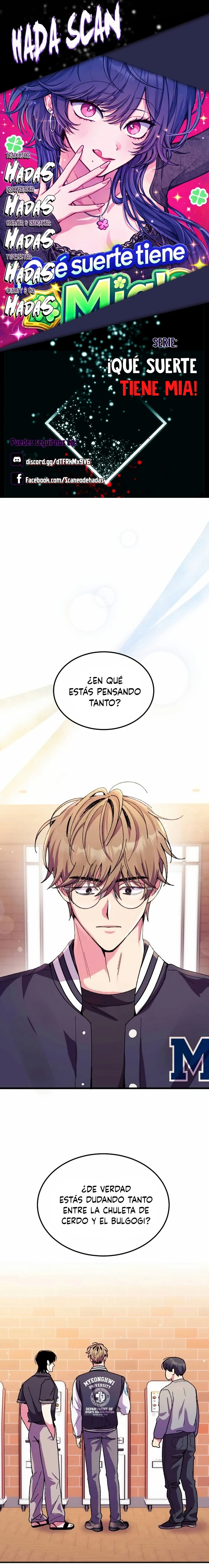 ¡Qué Suerte Tiene Mia! capítulo 7 página 1