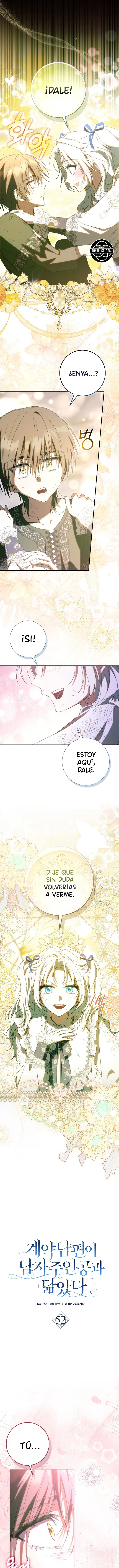 El marido contratado se parece al protagonista masculino capítulo 53 página 13