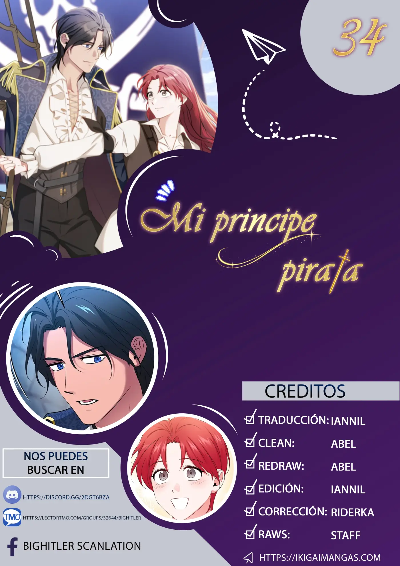 Mi príncipe pirata capítulo 34 página 1