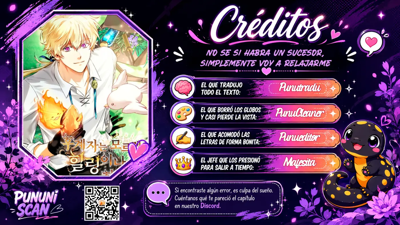 No sé si habrá un sucesor, simplemente voy a relajarme capítulo 10 página 1