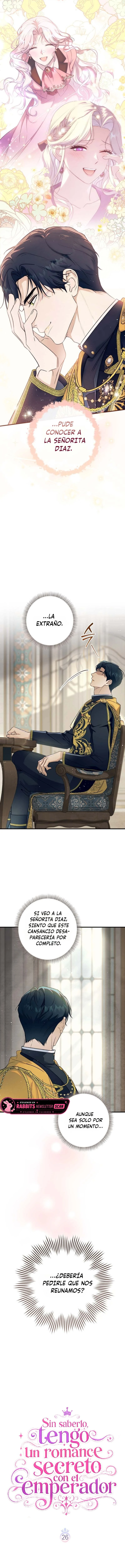 Sin saberlo, tengo un romance secreto con el emperador capítulo 26 página 9