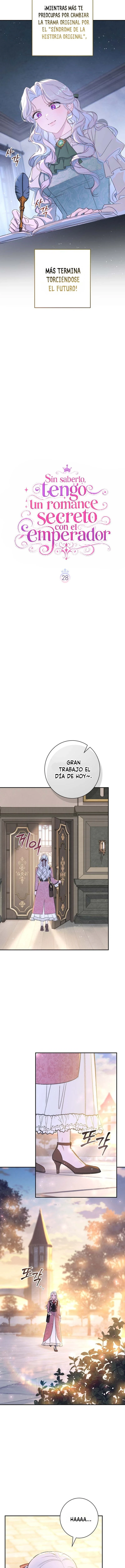 Sin saberlo, tengo un romance secreto con el emperador capítulo 28 página 6