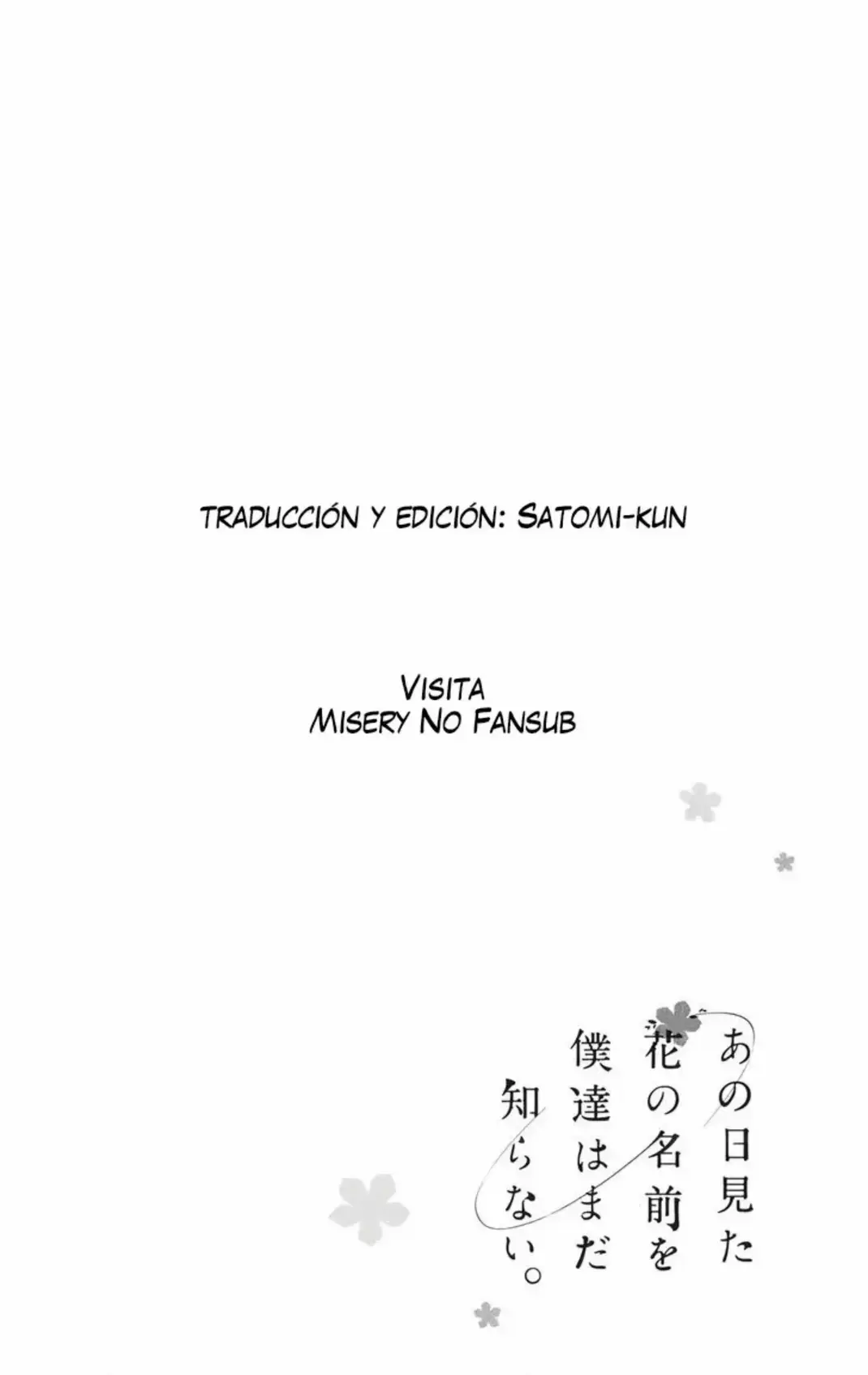 Ano Hi Mita Hana no Namae wo Bokutachi wa Mada Shiranai - Capítulo 12 - Página 47 - LectorTMOo