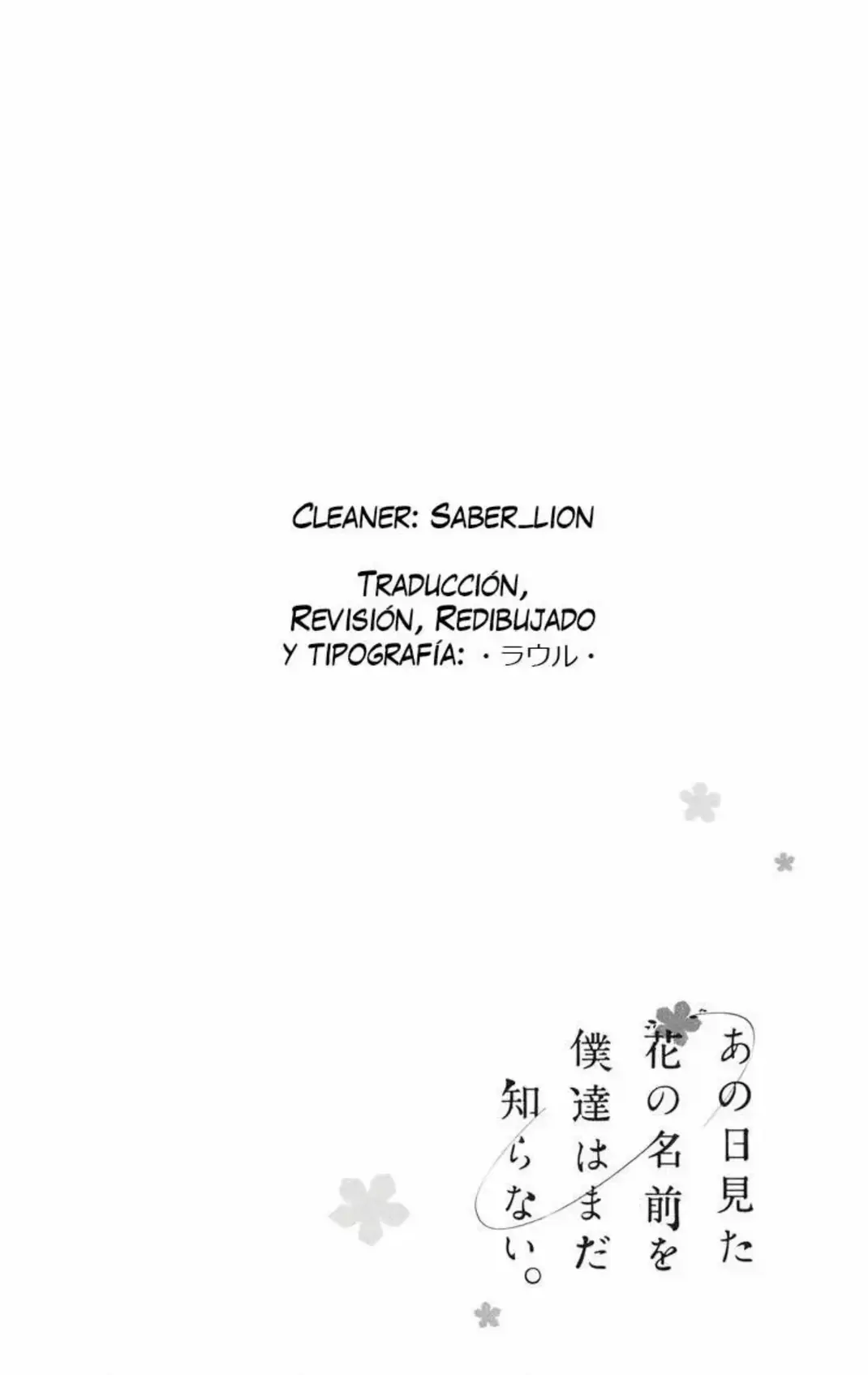 Ano Hi Mita Hana no Namae wo Bokutachi wa Mada Shiranai - Capítulo 4 - Página 50 - LectorTMOo