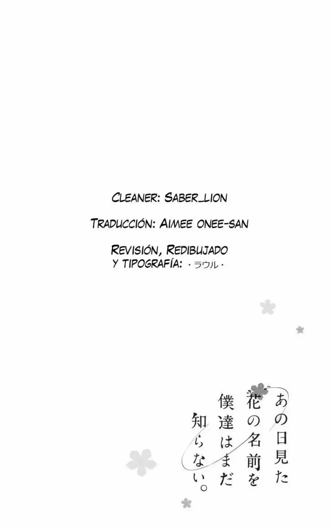Ano Hi Mita Hana no Namae wo Bokutachi wa Mada Shiranai - Capítulo 6 - Página 44 - LectorTMOo