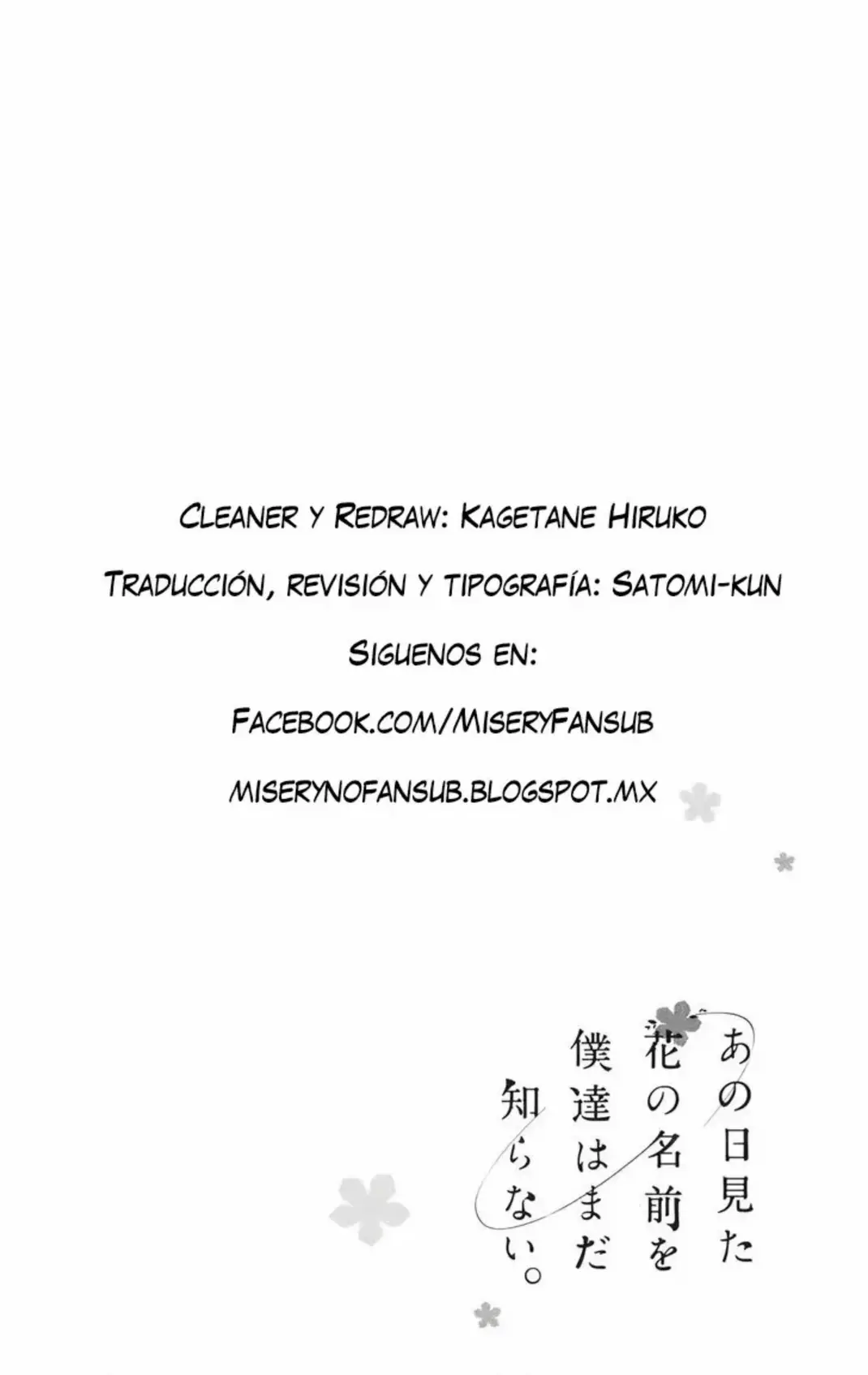 Ano Hi Mita Hana no Namae wo Bokutachi wa Mada Shiranai - Capítulo 9 - Página 45 - LectorTMOo
