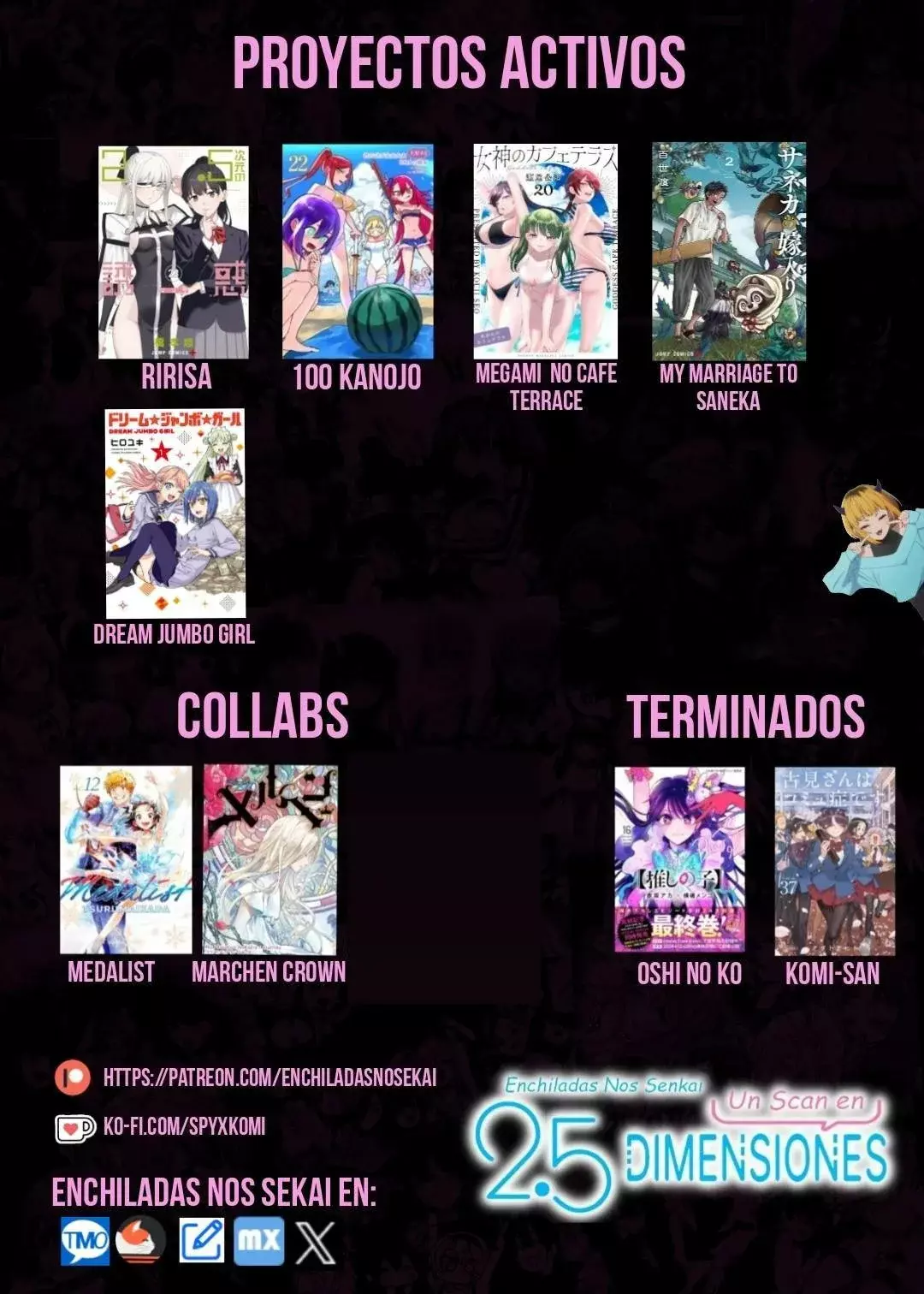 2.5-jigen no Yuuwaku capítulo 191.5 página 24