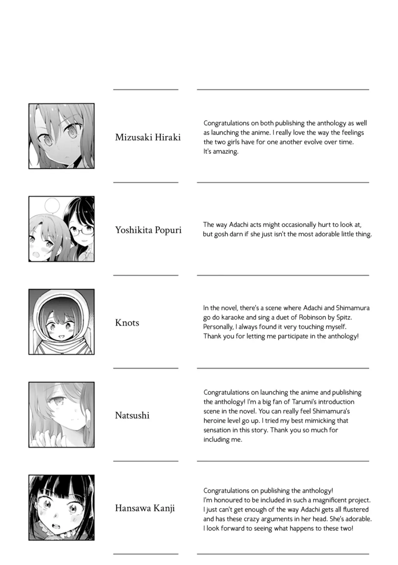 Adachi to Shimamura Official Comic Anthology capítulo 10 página 14