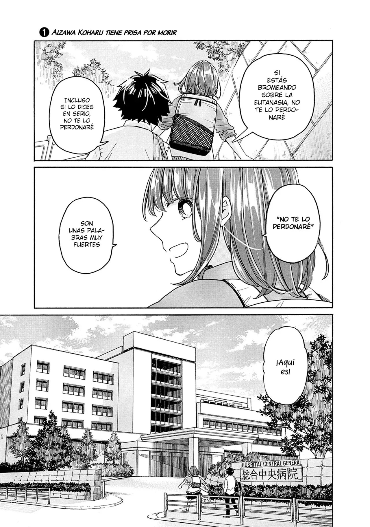 Aizawa Koharu tiene prisa por morir capítulo 2 página 6