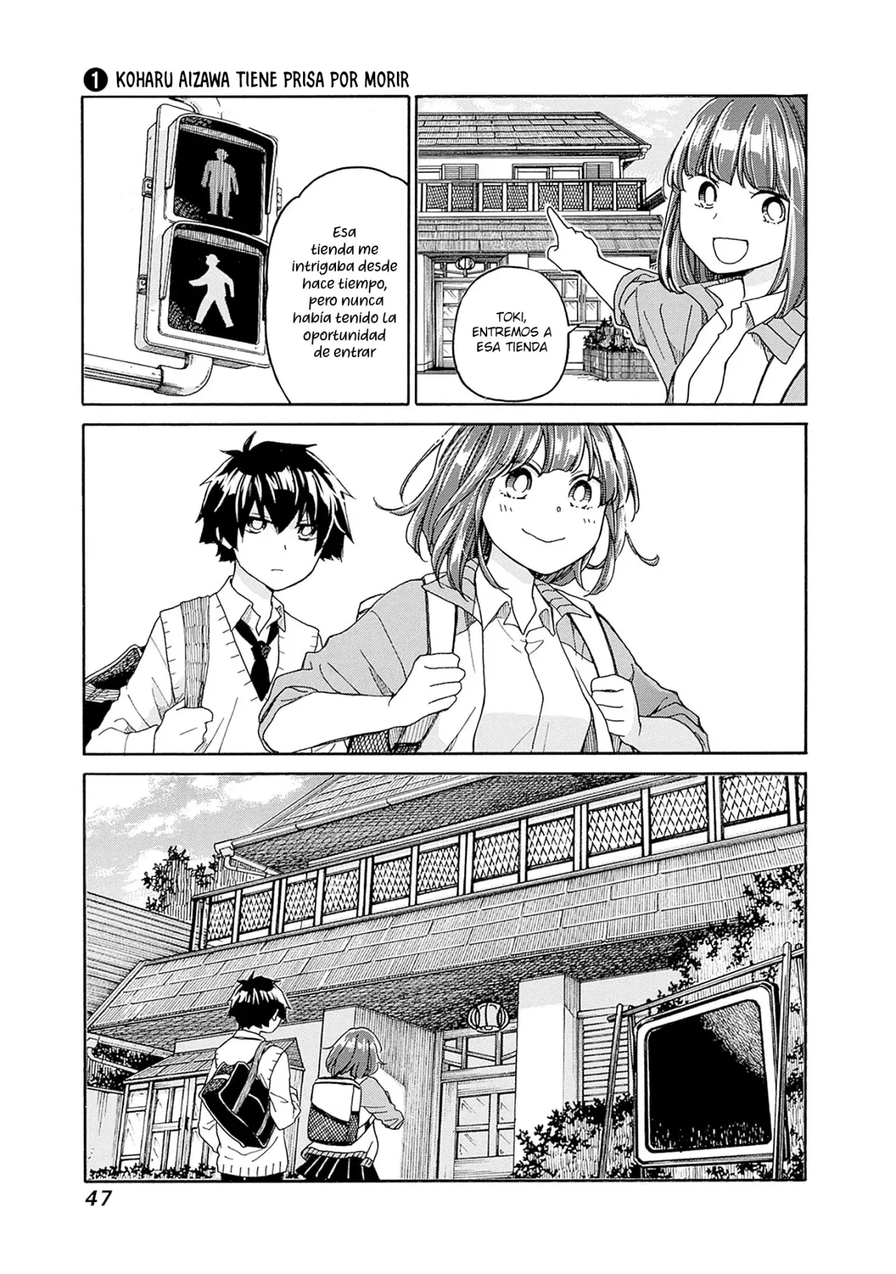 Aizawa Koharu tiene prisa por morir capítulo 2 página 14