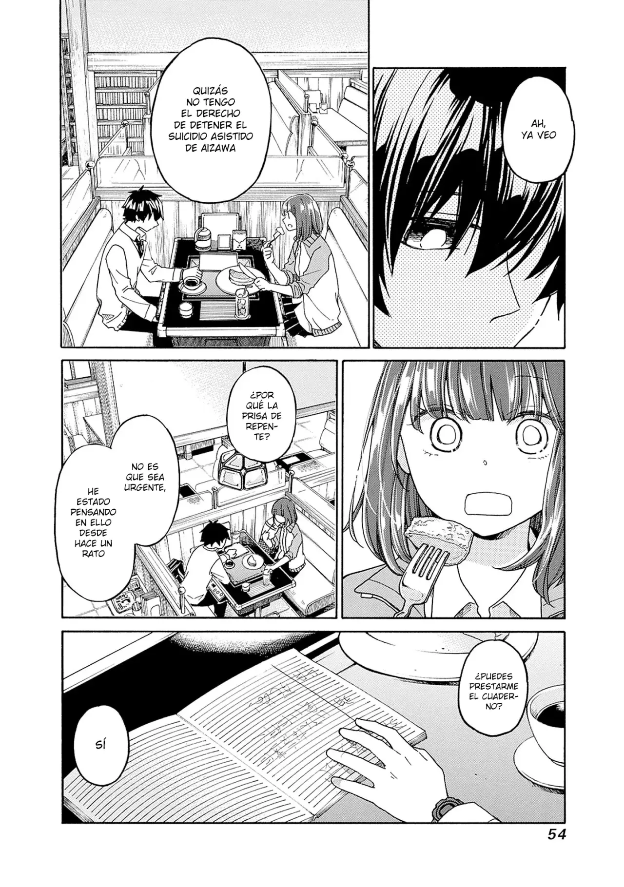 Aizawa Koharu tiene prisa por morir capítulo 2 página 21