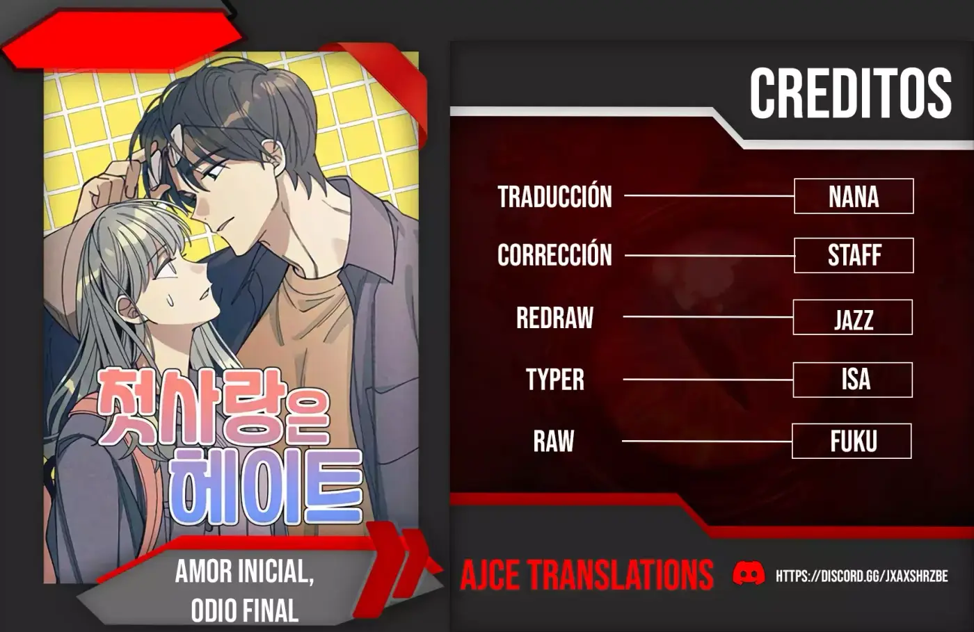 Amor inicial, Odio final capítulo 46 página 1