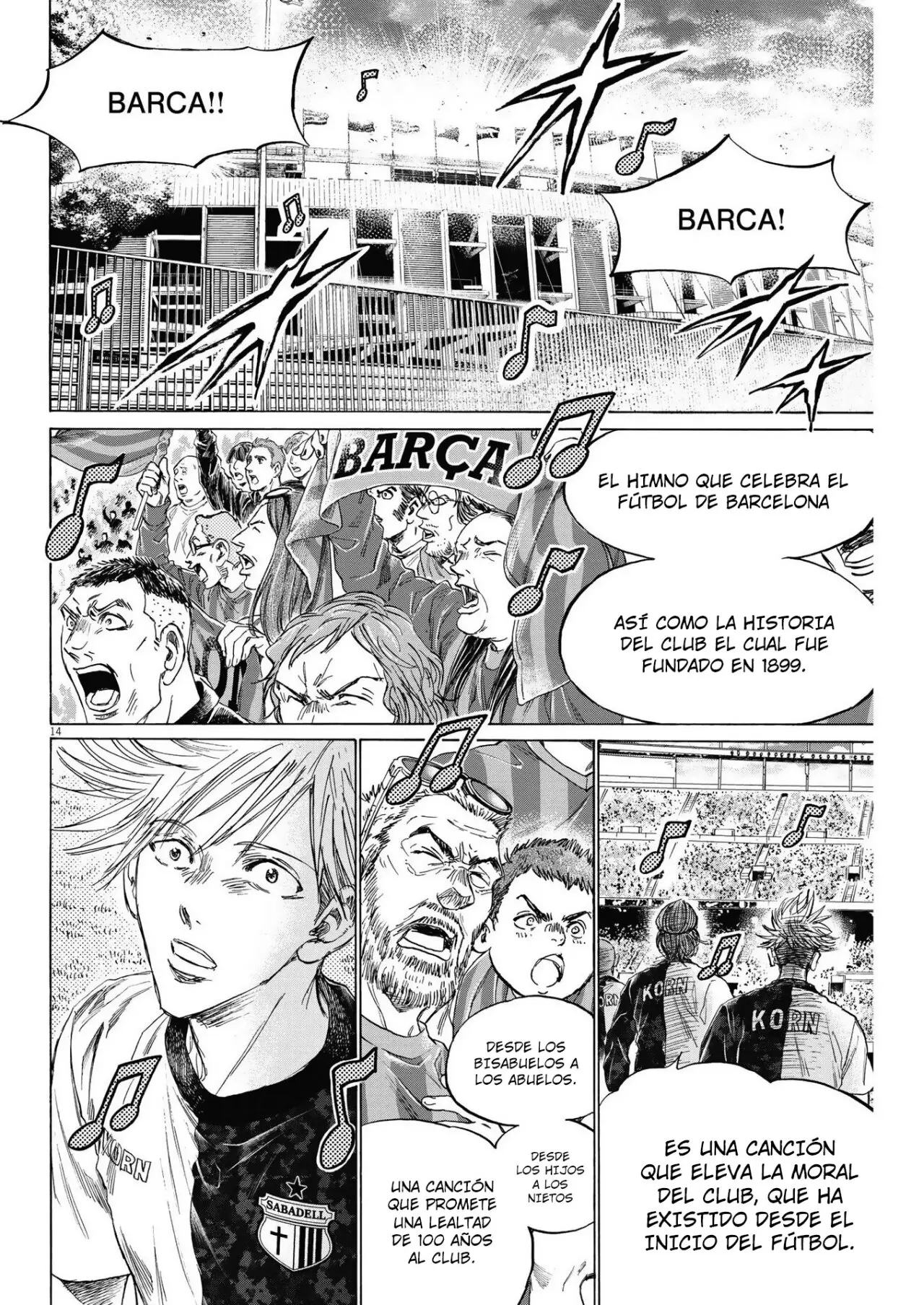 Ao ashi capítulo 332 página 14