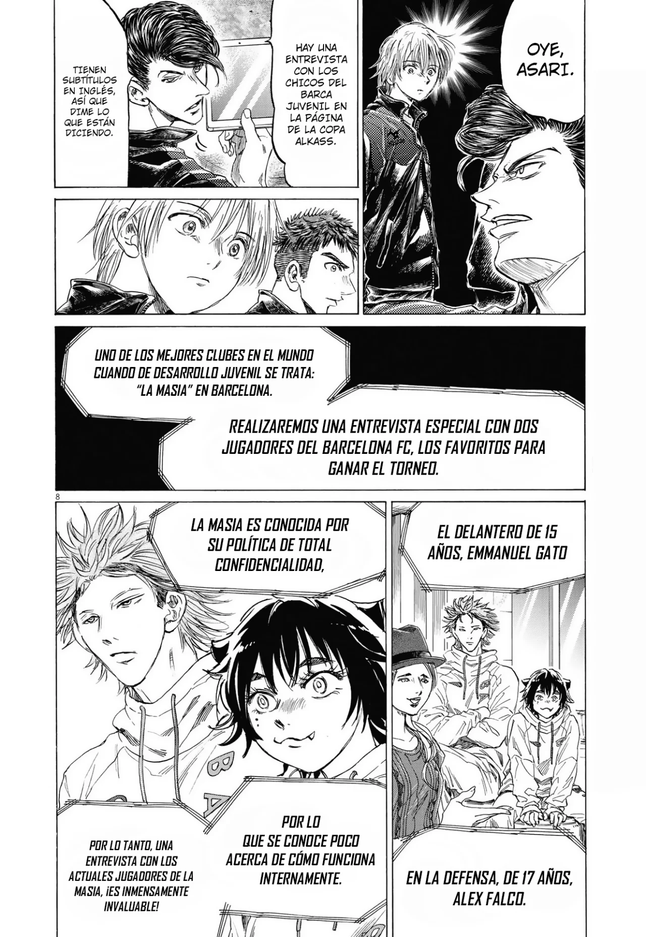 Ao ashi capítulo 340 página 9