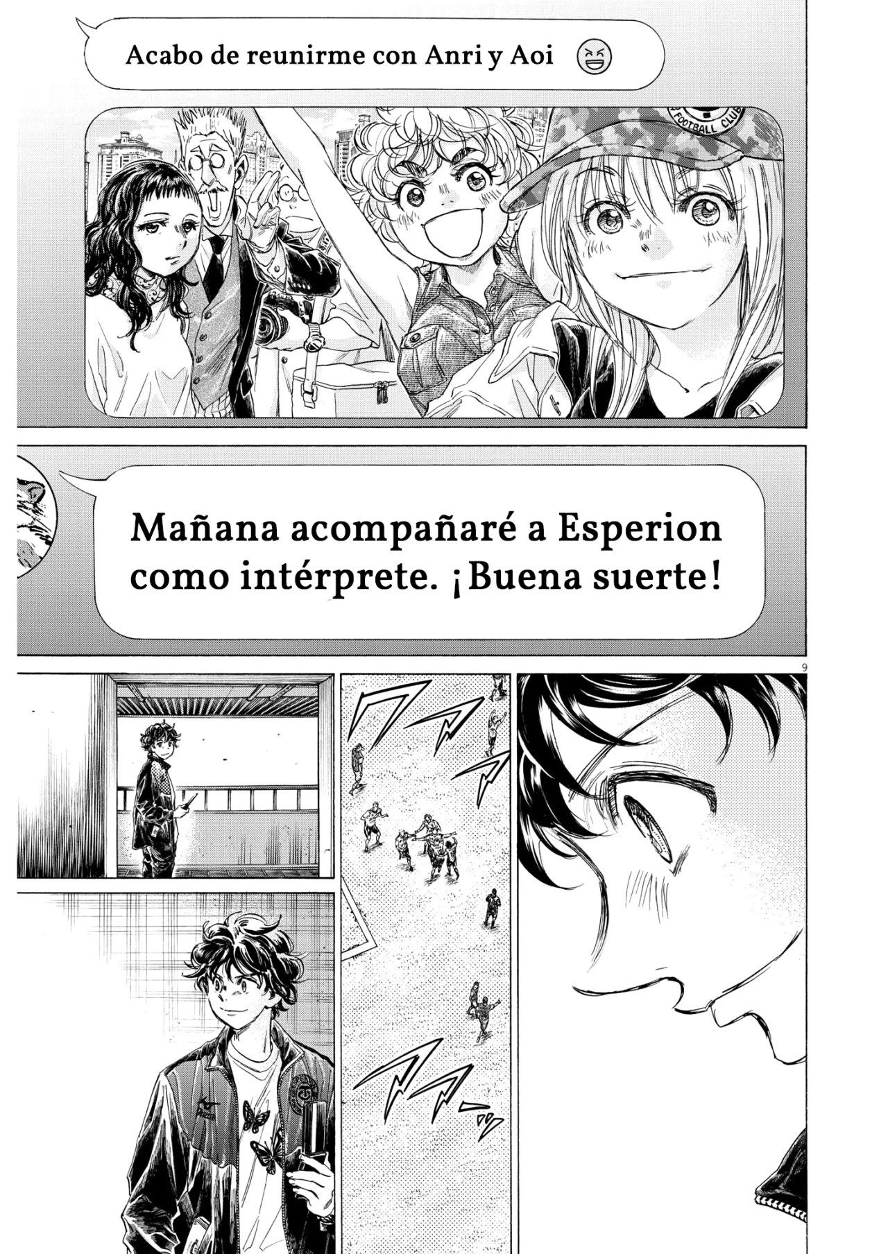 Ao ashi capítulo 346 página 9