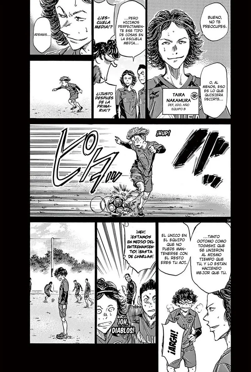 Ao ashi capítulo 36 página 14