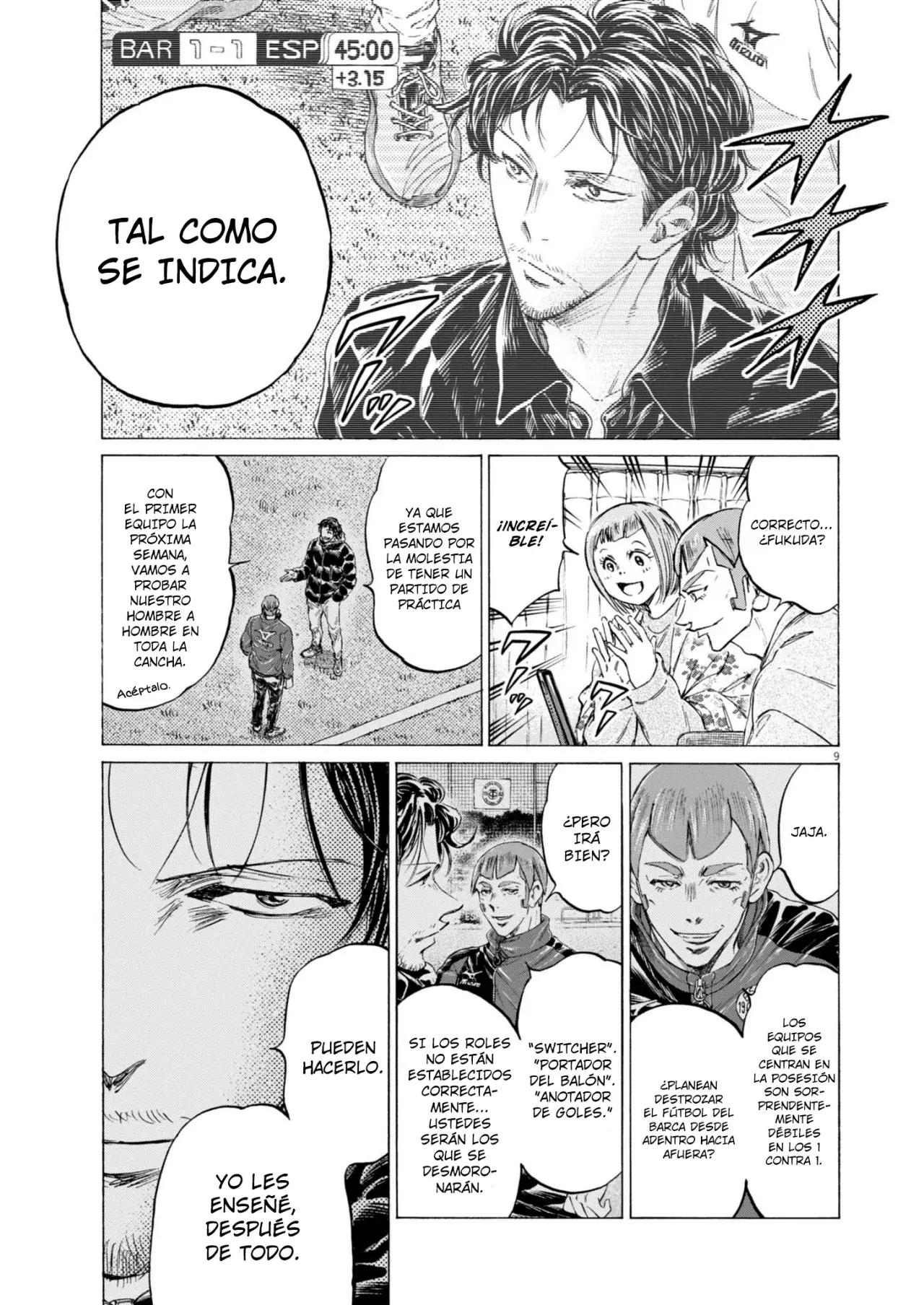 Ao ashi capítulo 367 página 9