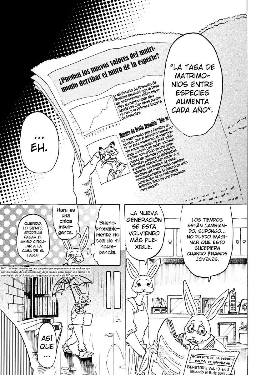 Beastars capítulo 125 página 3