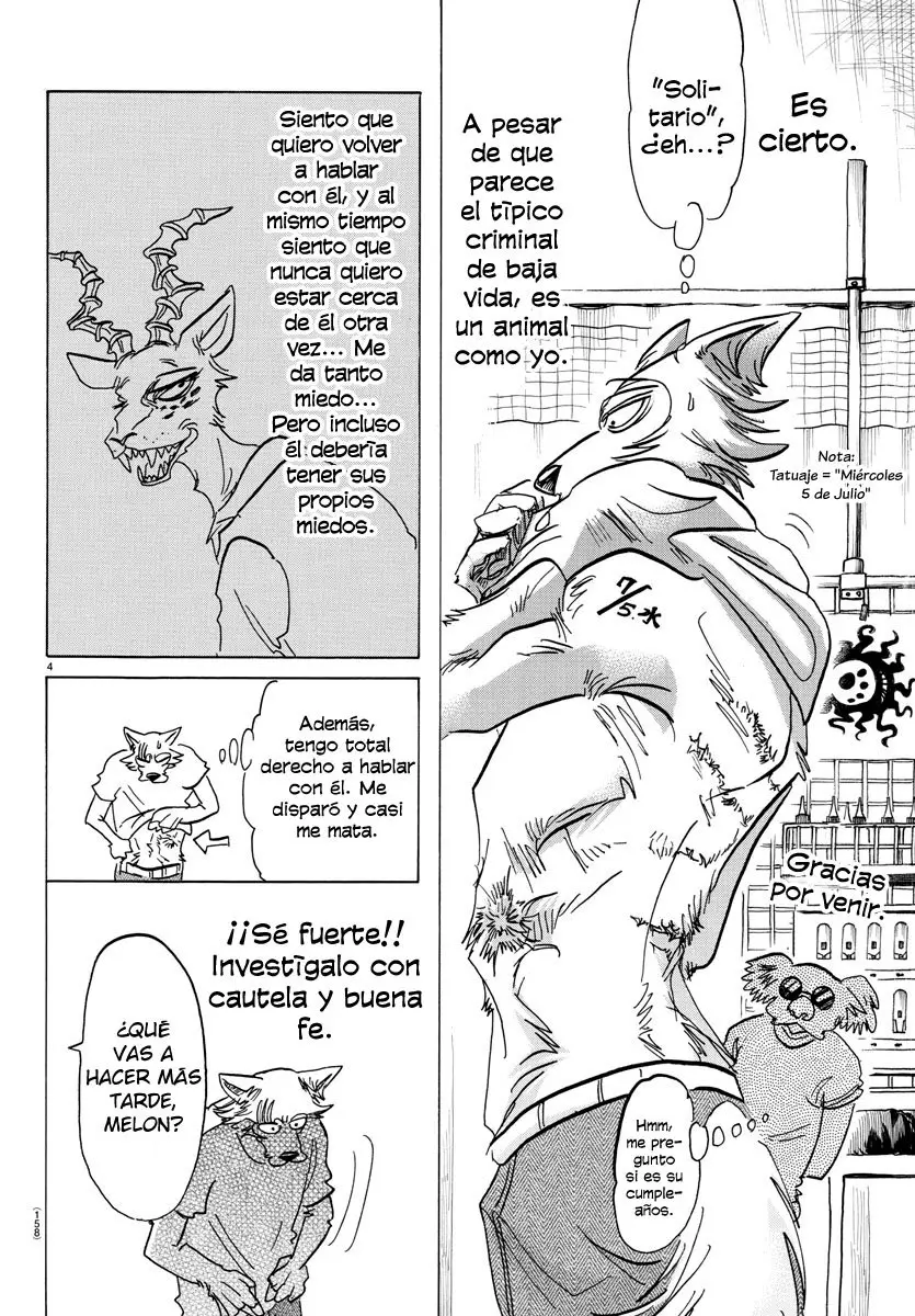 Beastars capítulo 140 página 6