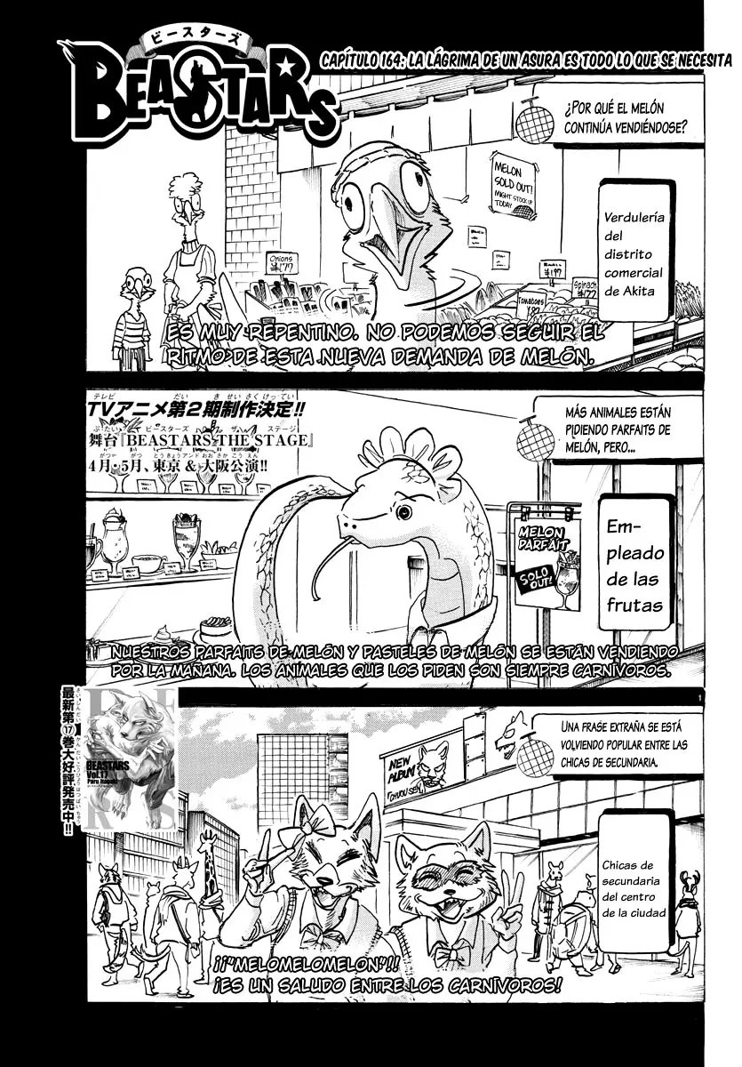 Beastars capítulo 164 página 3
