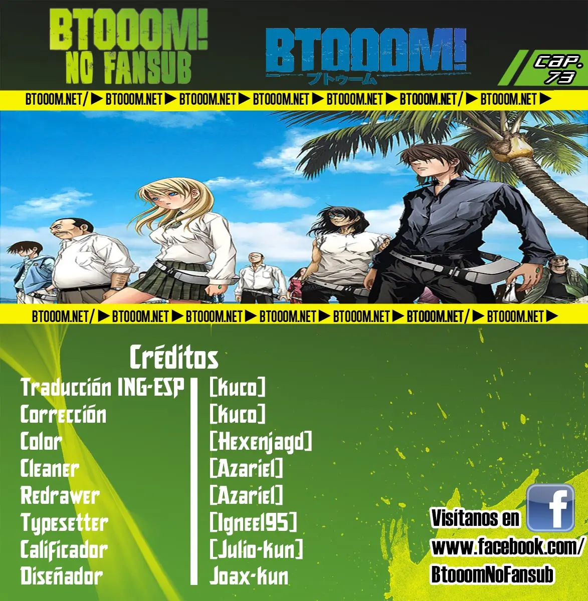 BTOOOM! capítulo 73 página 1