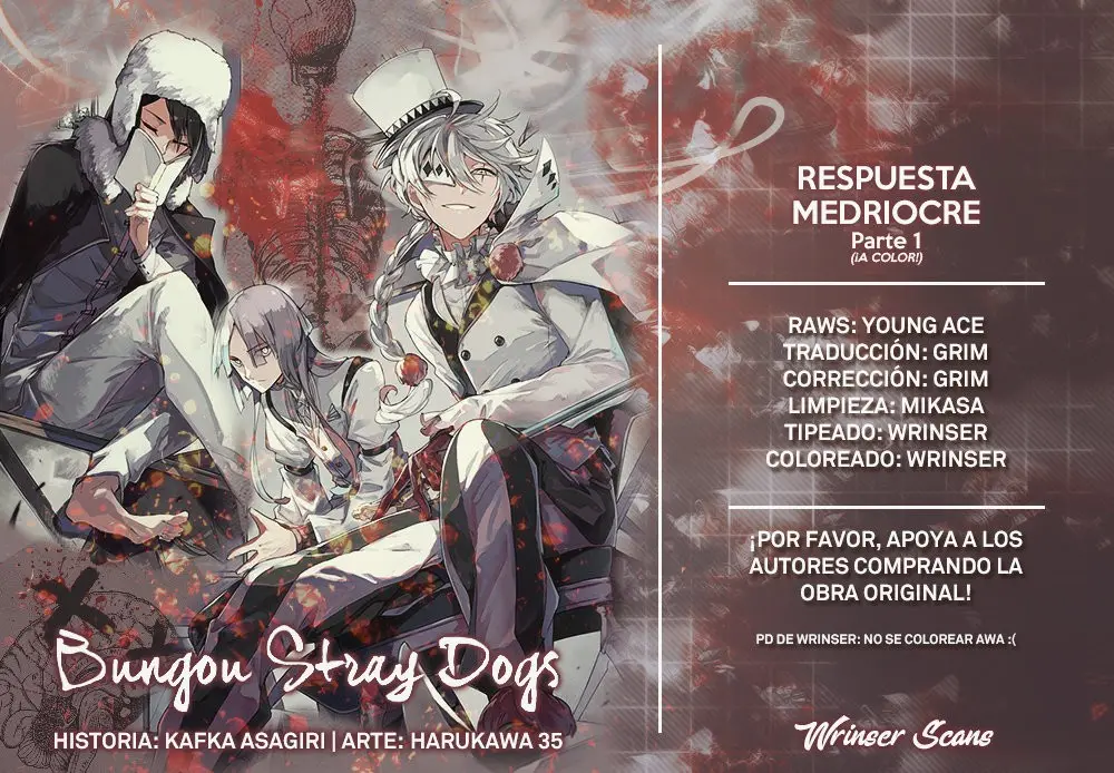 Bungou Stray Dogs capítulo 83.1 página 1
