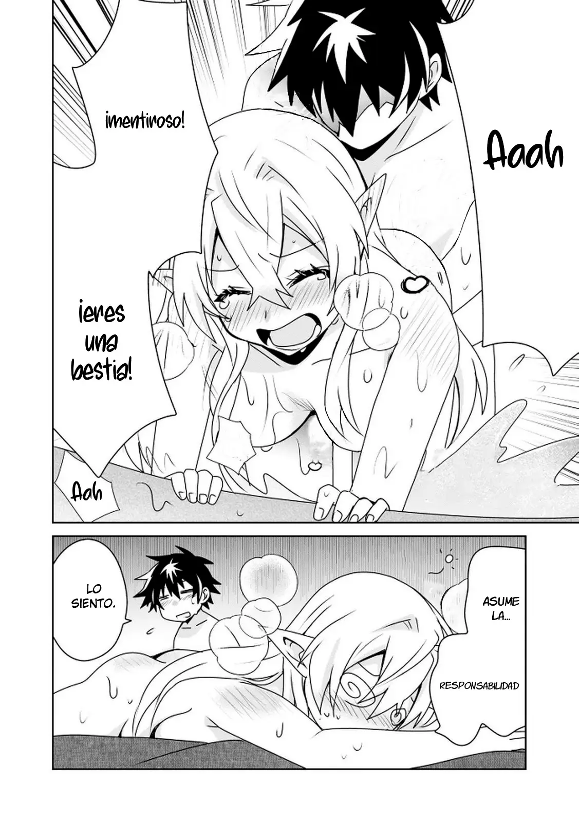 CHOI KUZU SHACHIKU NO ISEKAI HAREM KENKOUKI capítulo 3 página 34