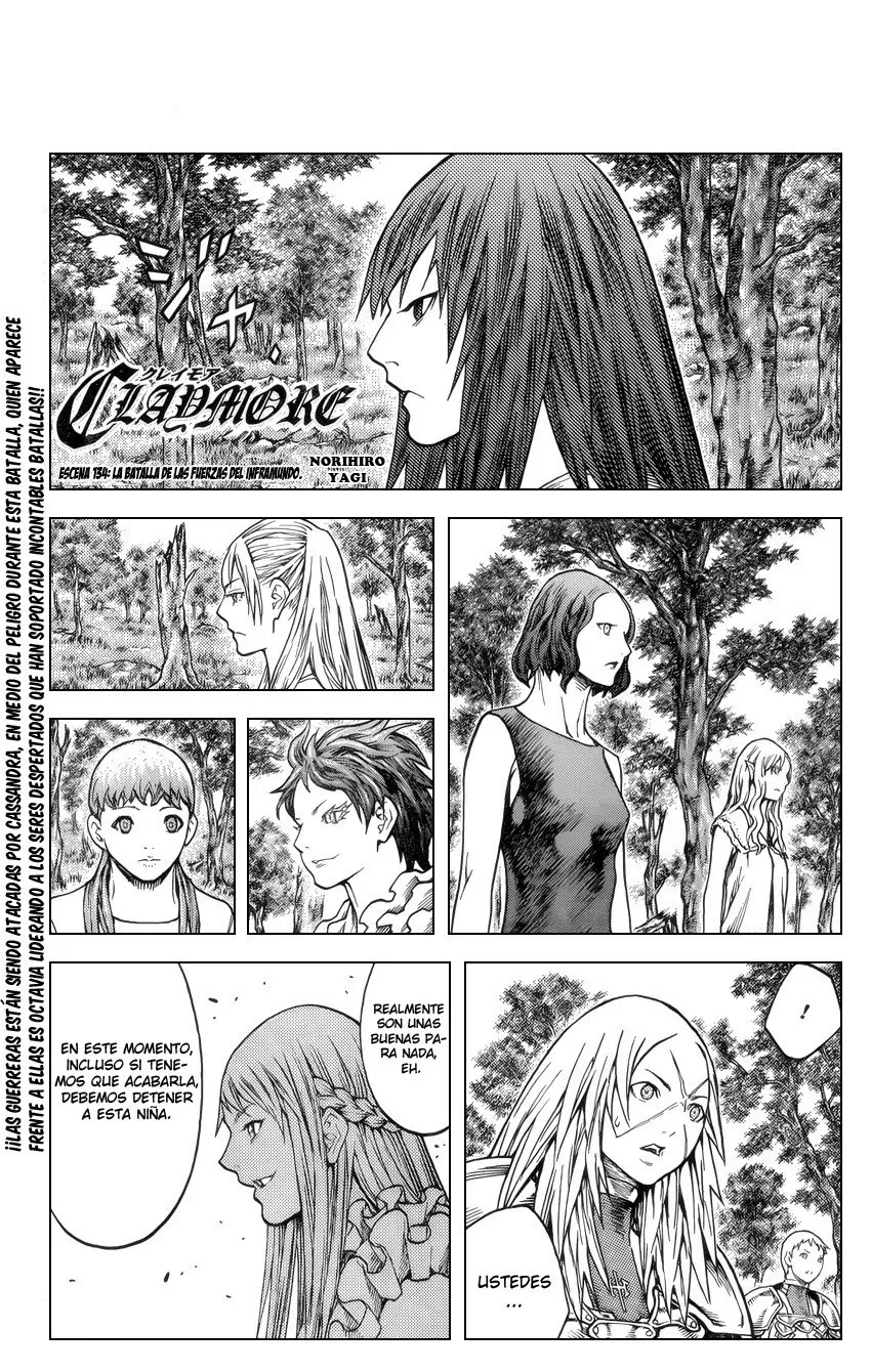 Claymore capítulo 134 página 1