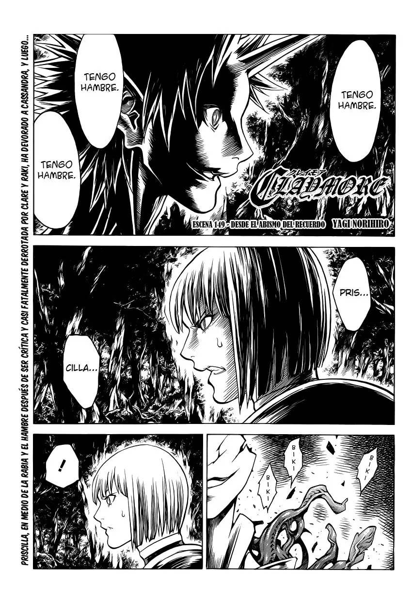 Claymore capítulo 149 página 1