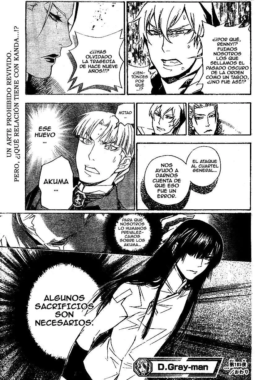 D.Gray-man capítulo 185 página 17