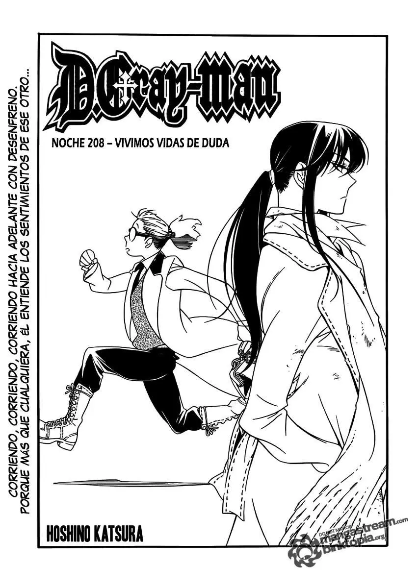D.Gray-man capítulo 208 página 1