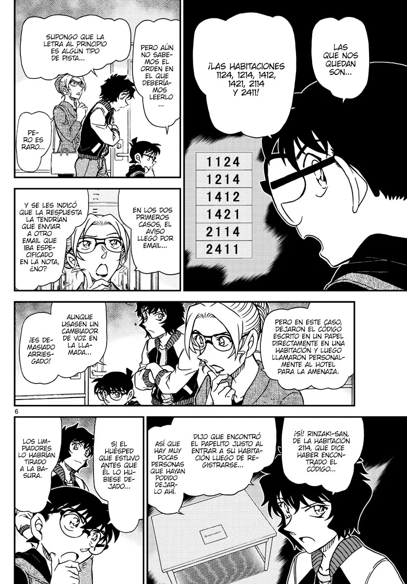 Detective Conan capítulo 1095 página 6