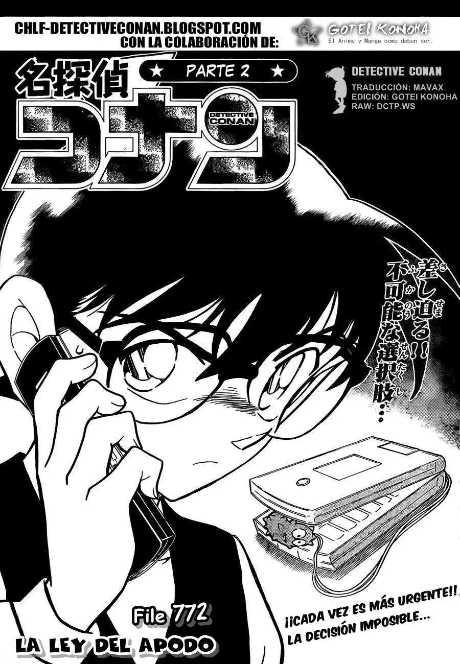 Detective Conan capítulo 772 página 1