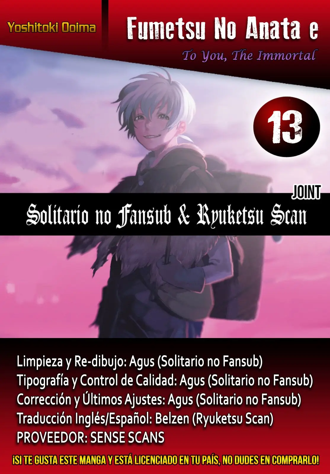 Fumetsu no Anata e capítulo 13 página 1