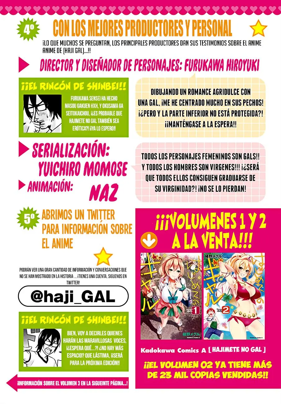 Hajimete no Gal capítulo 29 página 4