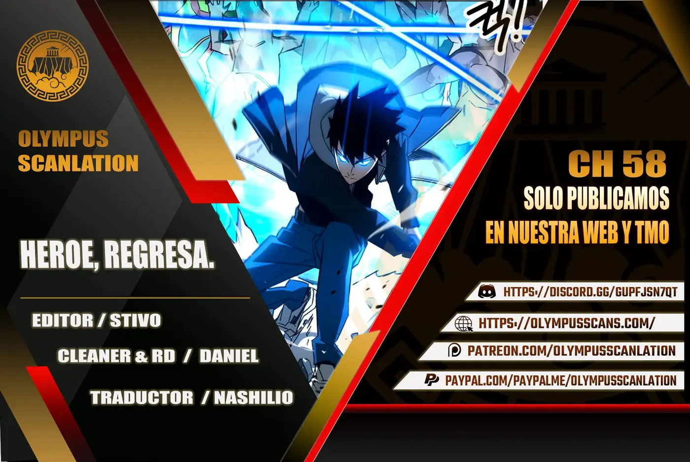 Heroe, regresa capítulo 58 página 1