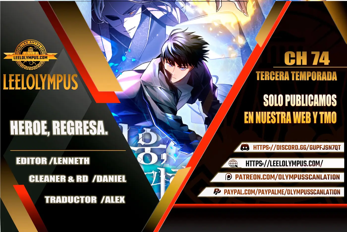 Heroe, regresa capítulo 74 página 1
