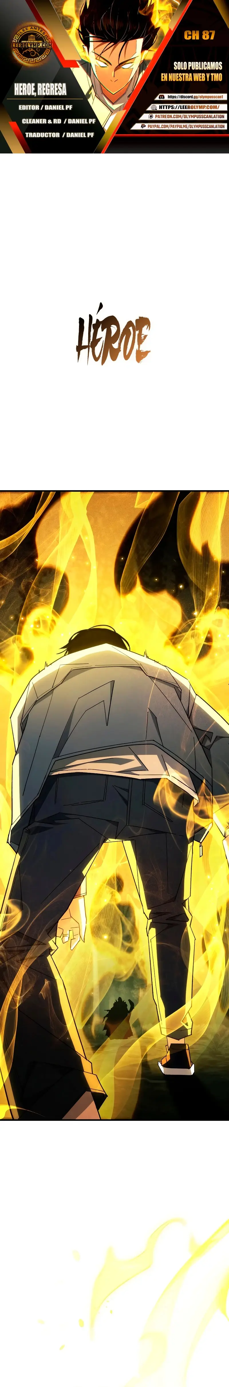 Heroe, regresa capítulo 87 página 1
