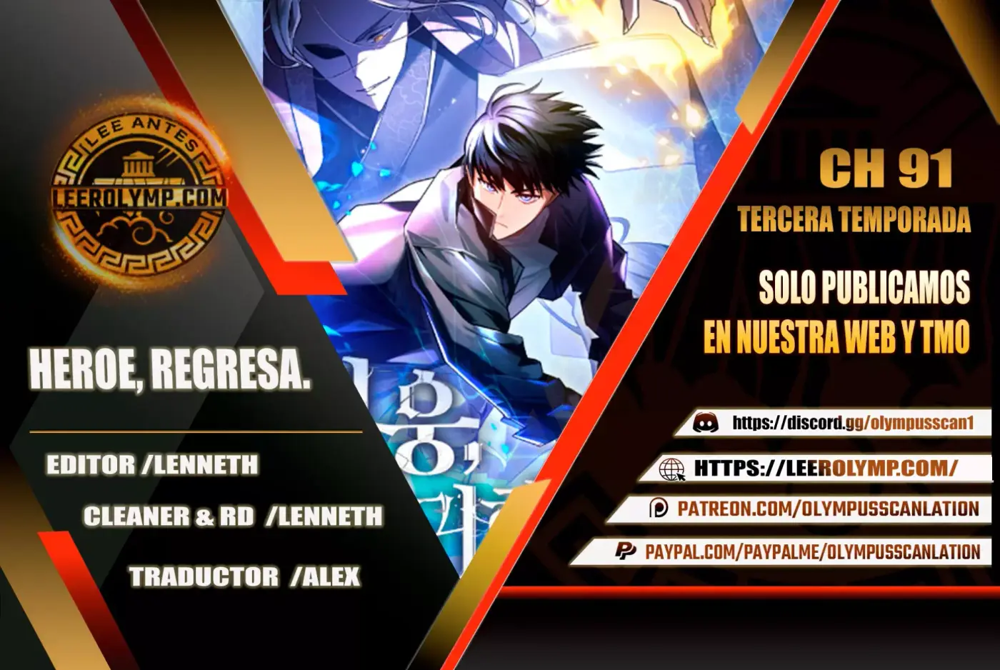 Heroe, regresa capítulo 91 página 1