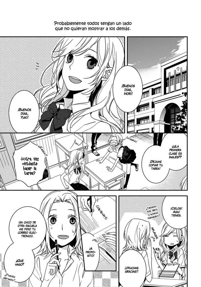 Horimiya capítulo 1 página 3