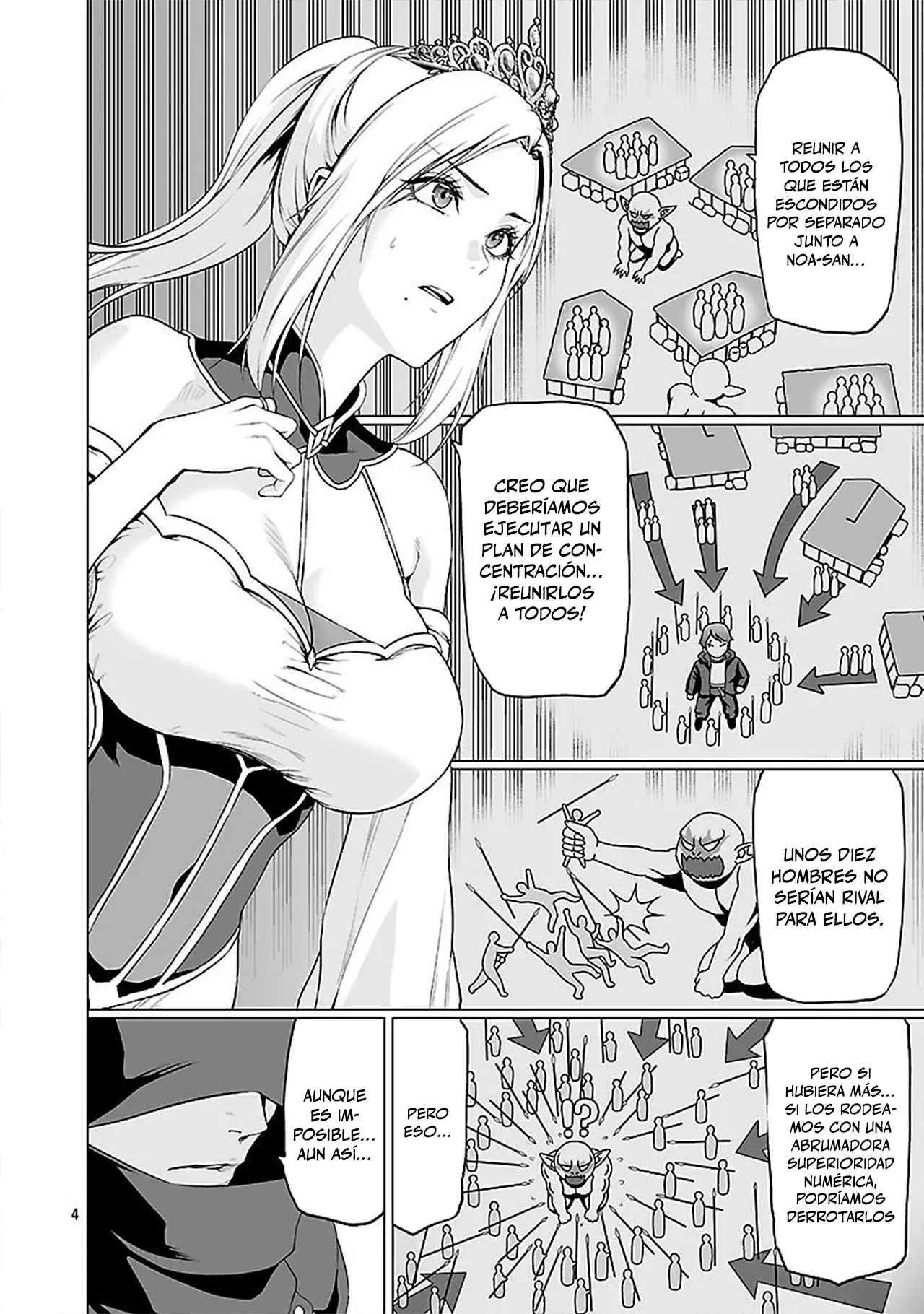 Isekai H Eiyuuden ~Bishoujo Senshi-tachi wa Saikyou Gunshi no Muchana Onegai ni Sakaraenai~ capítulo 5.1 página 4