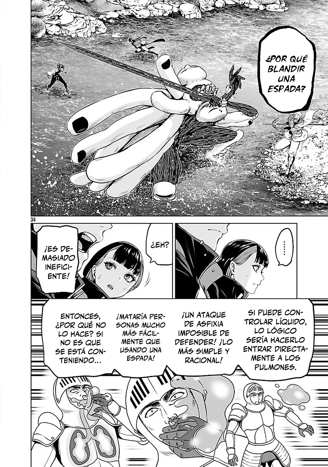 Isekai H Eiyuuden ~Bishoujo Senshi-tachi wa Saikyou Gunshi no Muchana Onegai ni Sakaraenai~ capítulo 8 página 35