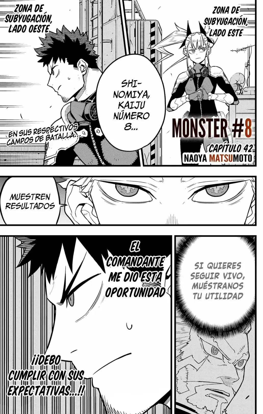 Kaiju No. 8 capítulo 42 página 1