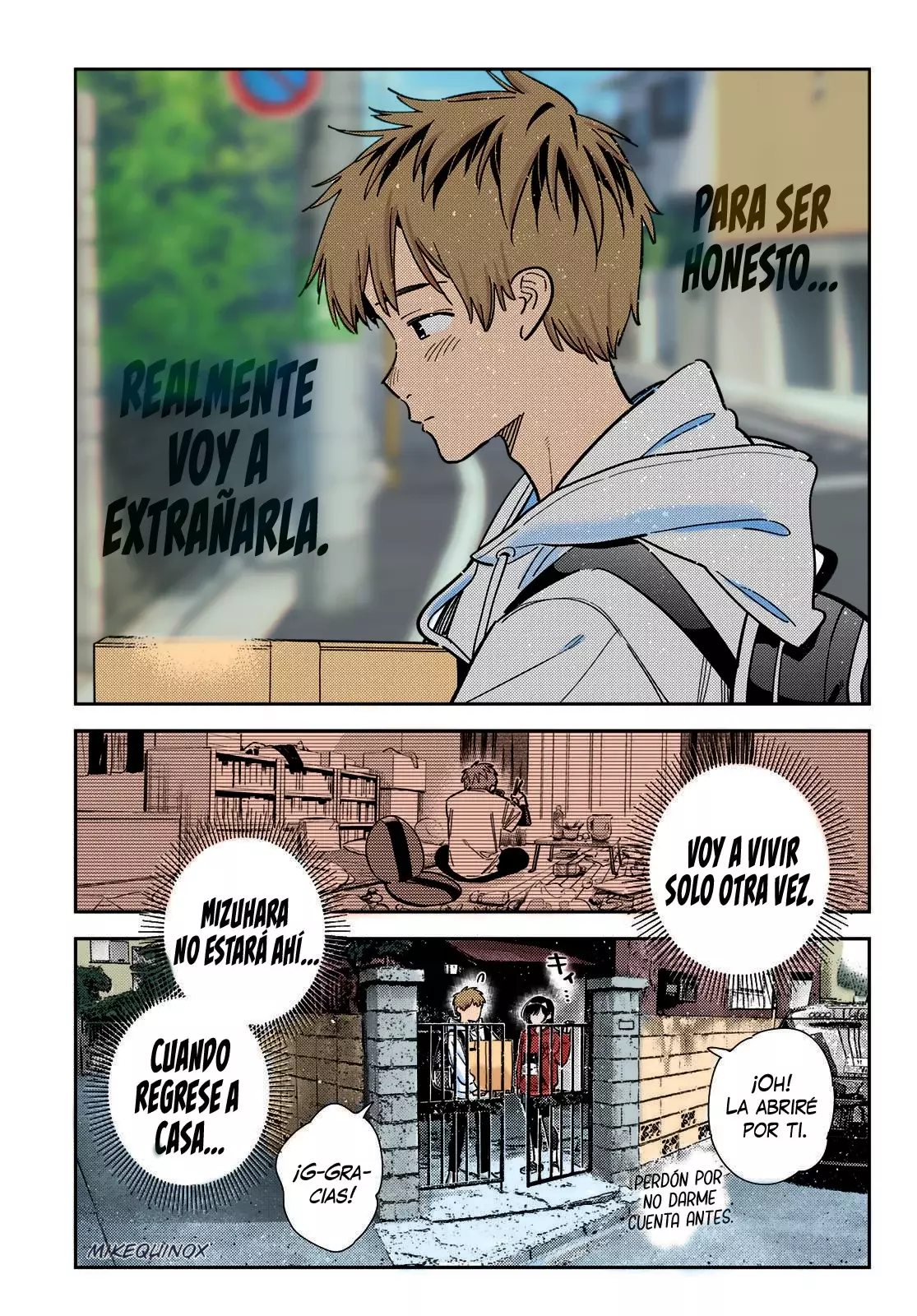 Kanojo, Okarishimasu capítulo 385.5 página 9