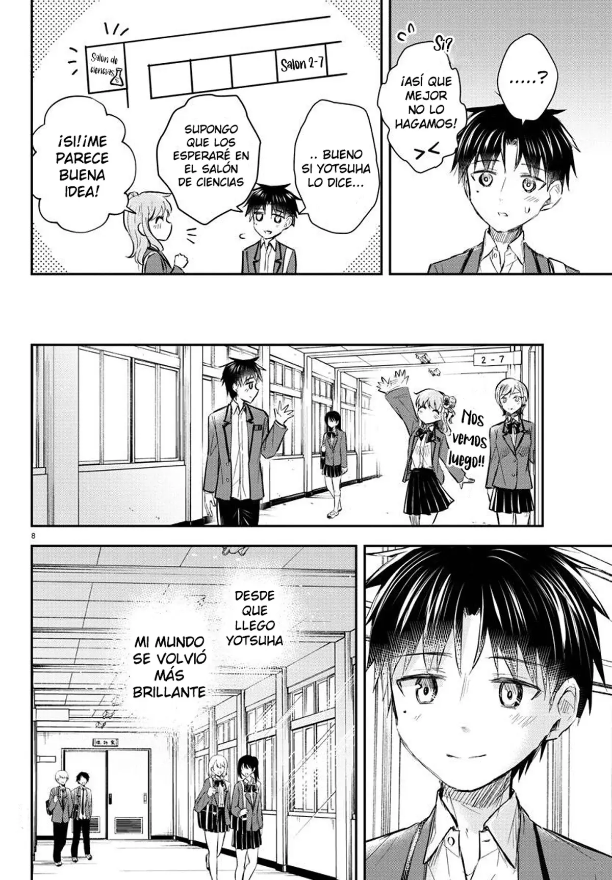 Kimi wa yotsuba no clover capítulo 15 página 8