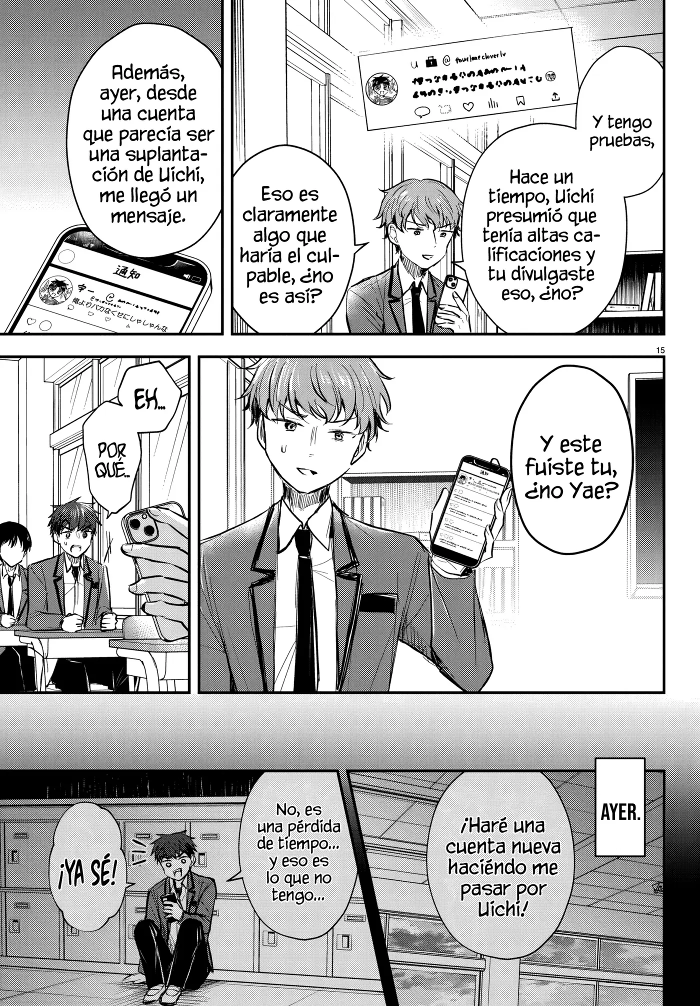 Kimi wa yotsuba no clover capítulo 18 página 15