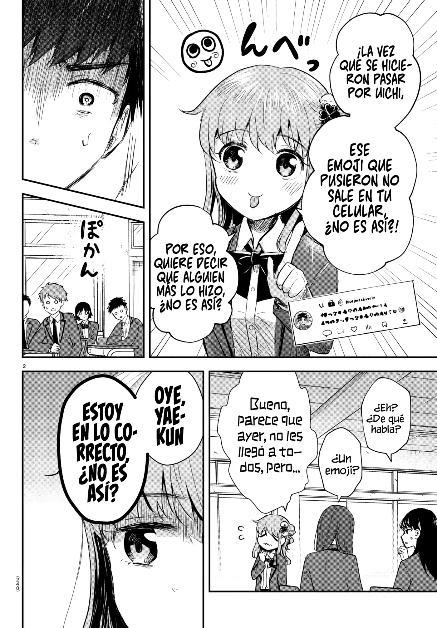 Kimi wa yotsuba no clover capítulo 19 página 3
