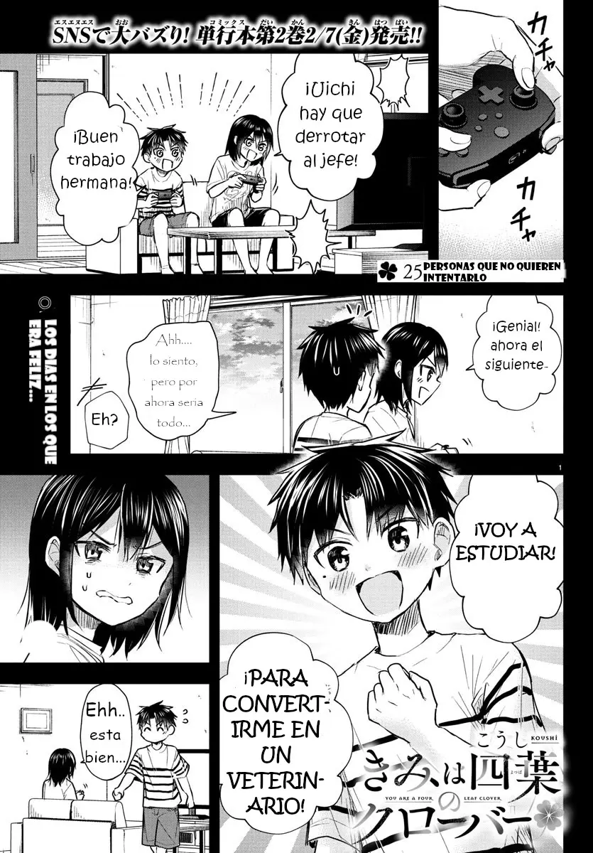 Kimi wa yotsuba no clover capítulo 25 página 1